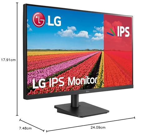 LG Electronics LG 27MP400-B 27' Moniteur bureautique - Dalle IPS 5ms 75Hz, résolution FHD 1920x1080, Format 16:9, AMD FreeSync, Fonctions Gaming, inclinable