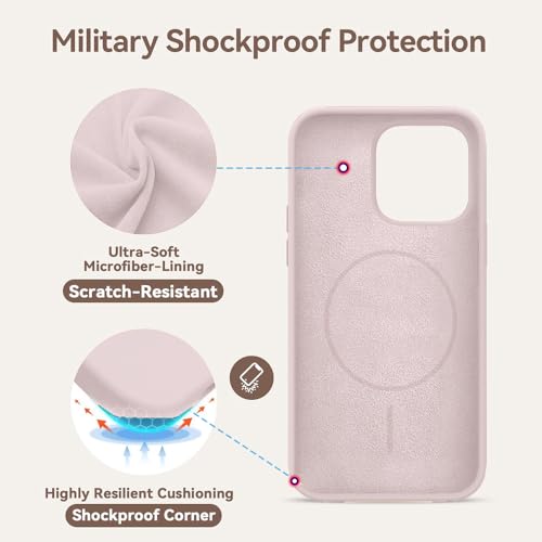 Image of iPhone 11 Silicone Magsafe Case | Shock Proof Design & Camera Protection | Premium Rubberised Apple iPhone 11 Cover (Microfiber Lining) | Magnetic Liquid Silicone - Pink