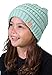 Funky Junque Mint Blue Beanie for Toddlers Boys Girls, Ribbed Knit Winter Hat Skully Cap Toboggan One Size