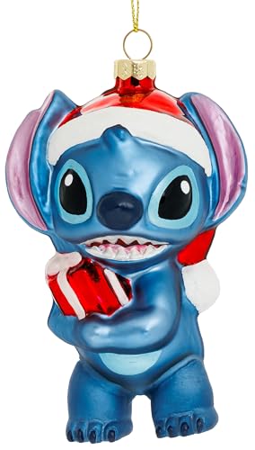 SIKORA Stitch Glas Weihnachtskugel Deko Anhänger Christbaumschmuck...