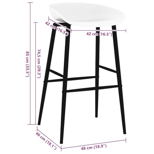 Tabouret de bar facile à nettoyer pour table haute et repas quotidiens - 3