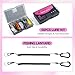 Goture Pink Fishing Rod and Reel Combo - ML Action 7FT Spinning Reel Pole with Pink Bag - Telescopic Rod Kit for Starter Travel Saltwater Freshwater, Gift for Woman
