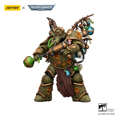 Image of JOYTOY Warhammer 40k Death Guard Biologus Putrifier 1 /18 Action Figure
