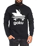 Tee Kiki Adi Goku Herren Sweatshirt Goku Dragon Master Son Ball Vegeta Turtle Roshi Db, XL, Schwarz