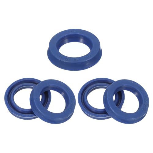 PATIKIL UN Sello De Eje Radial 20Mm ID X 30Mm Od X 6Mm Ancho, 5 Piezas Sello De Pu Para Eje De Rodamiento De Industria Bombas Cilindro De Pistón, Azul