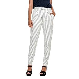 ONLY dames Broek Onlpoptrash Easy Rush Stripe Pnt Noos