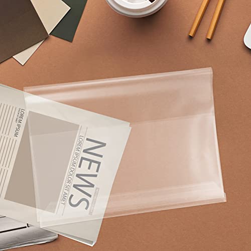 NUOBESTY 20 Pçs Capas De Livro Transparentes Pp Mangas De Livro Reutilizáveis ​​Capa De Livro De Plá