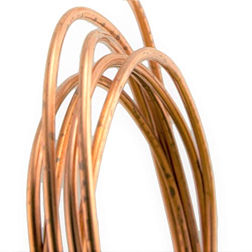 ART IFACTBare Copper Wire 2 Gauge Dead Soft without Enameled DIY Jewellery and Artistic (1 m, 7.01 mm Diameter)