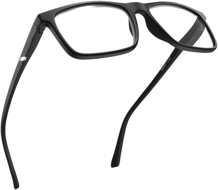 Miniatura 1 de Lentes de lectura de luz azul con marco negro de alta calidad para hombre con visión alta, lector grande y duradero para hombres, cómodos para todas