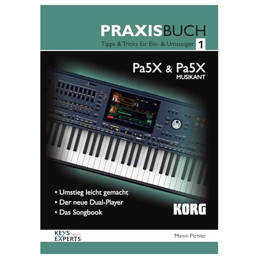 KORG Libro de prácticas para Pa5X MUSIKANT, parte 1