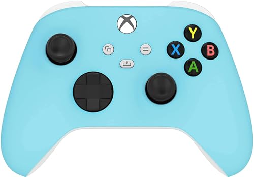 Image of Custom Controllerzz Wireless Controller for Microsoft Xbox Series X /S & Xbox One - Custom Soft Touch Feel - Custom Xbox Series X /S Controller (X /S Baby Blue)
