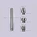 Aluminium 3 Shower Heads Water Nozzle Anal Douche Vaginal Cleaning Kit + Velvet Carry Bag