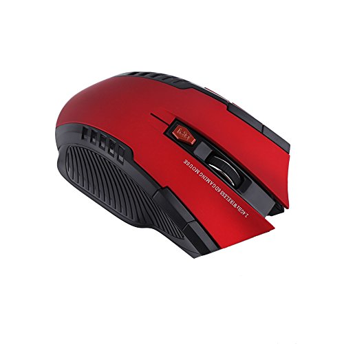 Gaming Mouse USB Mouse with 6 Buttons Portable Optical Gaming Mouse for PC Laptop Computer Laptop Gaming Players(red) - Thumbnail 4