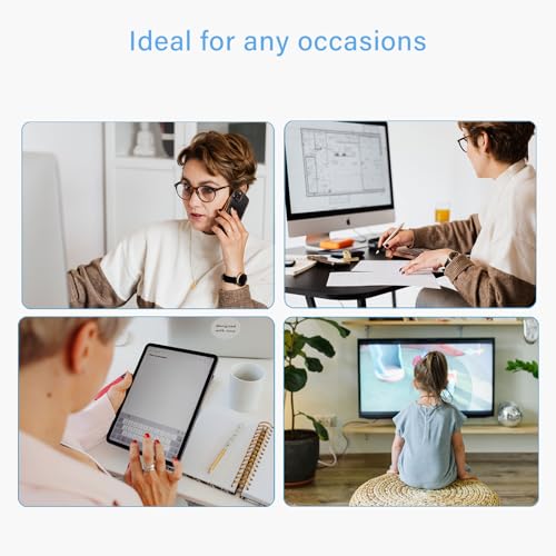 Image of ANRRI Pink Blue Light Glasses For Women Retro Round Blue Light Filter Computer Eyeglasses Fashion Anti Eyestrain