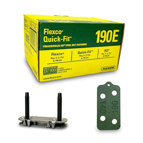 Genuine Flexco 190E Quick-Fit Conveyor Belt Fasteners | #20001 | Steel | Box of 25 | 5/16