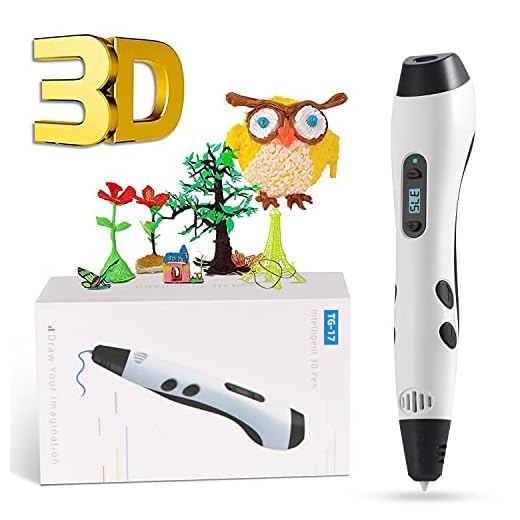 Pluma de Impresión 3D, GIANTARM Pluma 3D con Pantalla LCD,filamento PLA de 12 Colores, Temperatura Ajustable/Velocidad, Boquilla Intercambiable, Juego de lápices de impresión 3D como Regalo Creativo