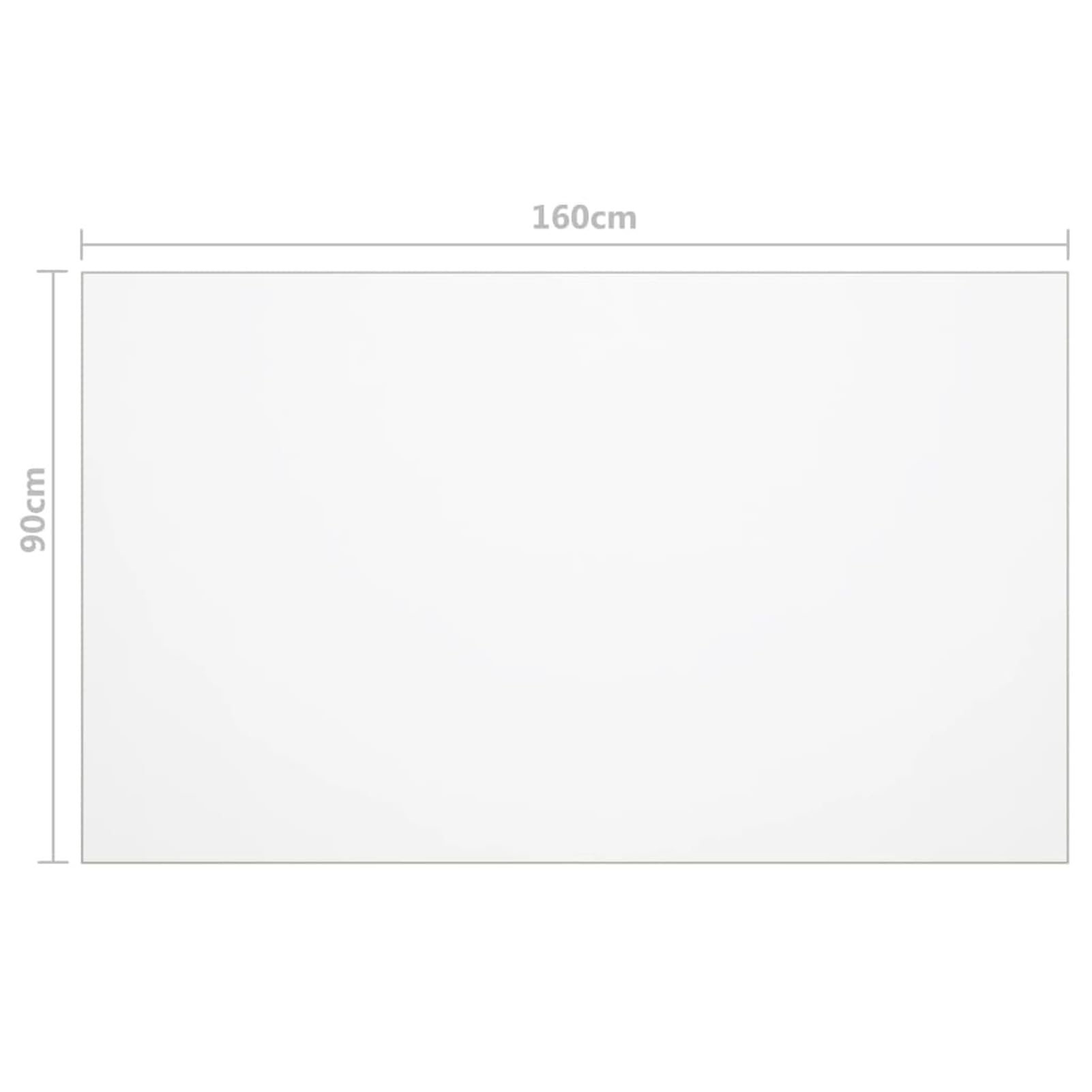 Tovaglia protettiva in PVC trasparente, spessore 8 mm