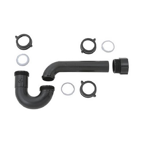 Master Plumber303-842 MP Kitchen P-Trap, 1-1/2-Inch, Black