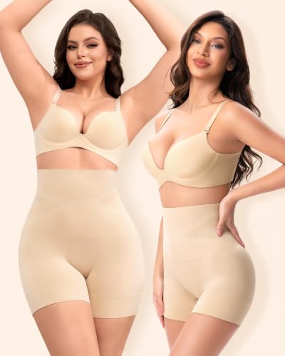 SIMIYA Shapewear Tummy Control for Women Seamless High Waist Body Shaper Butt Lifting Thigh Slimmer Slip Shorts Under Dress — view 2