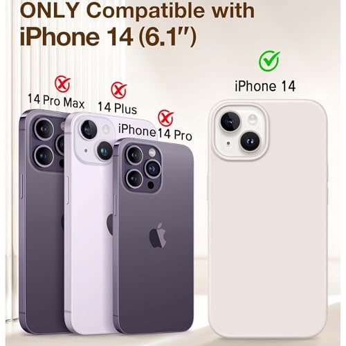 Image of Kratos Soft Silicone Case Cover Compatible with iPhone 14 - Everyday Comfort Protection, Wireless Magnetic Charging Case with Raised Edge Camera & Screen Protection, Shock-Resistant Design