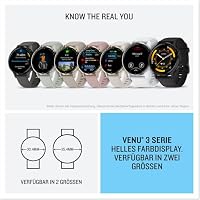 Garmin Venu 3, 45 mm, GPS-Fitness-Smartwatch, Schwarz/Schiefergrau – Ansicht 7