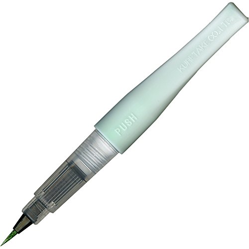 Stylo paillettes vert Kuretake Zig Wink de Stella aux finitions soignées