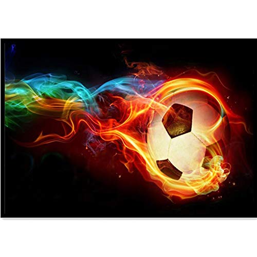 MOTOCO Diamond Painting Embroidery Paintings Rhinestone Pasted DIY Diamond Painting Cross Stitch(F:Football)
