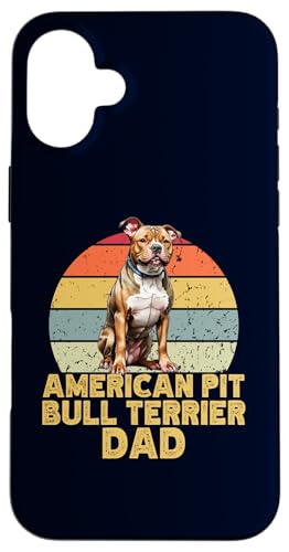 American Pit Bull Terrier Dad ���g�� �ʔ��� ���̎����� �X�}�z�P�[�X iPhone 16 Plus �p