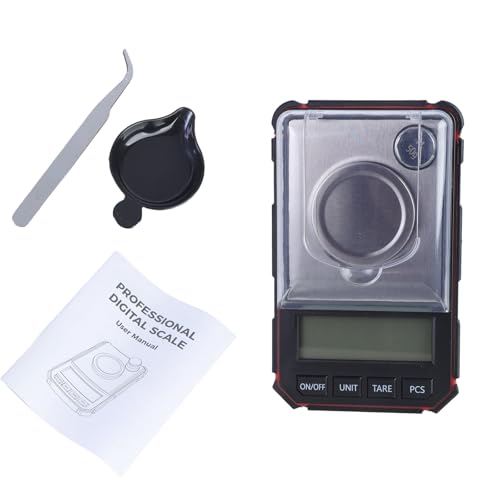 Báscula electrónica digital portátil para joyería con sensores de alta precisión para mediciones de oro y polvo, graduación de 0,001 g