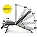 Bonnlo Weight Bench, Foldable/Adjustable Workout Exercise for Full Body Workout Fitness Incline/Decline Strength Training 660 LBS Capacity for Home Gym
