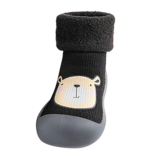 Zapatillas Niño Suela de Goma para niños y niñas, calcetín de Punto y cálido para bebés, Calcetines, Zapatillas, Zapatos de bebé sólidos para niños Cover