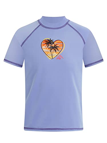 Image of Kanu Surf Girls' Jade Rash Guard UPF 50+ Sun Protection Short Sleeve Swim Shirt