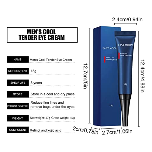 2 Pcs Homens | creme para os olhos remover bolsas para os olhos, olheiras, rugas dos olhos para home