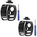 CUTTING NOT REQUIRED - 2 Key Fob Keyless Entry Remote Shell Case & Pad fits Honda Accord/Civic/CR-V/Fit/Odyssey/Pilot/Ridgeline/CR-Z