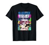 Blue Lock Main Characters Eyes Split Colorful Chest Portrait Camiseta, Hombre, Negro, S