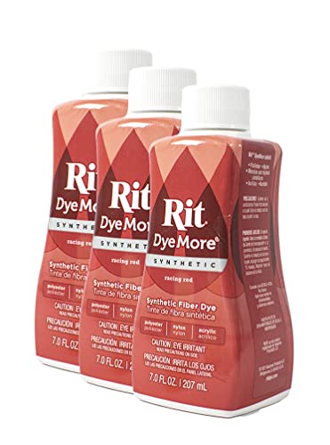 Rit Dye Liquid Synthetic 236ml Racing Red Pack of Three