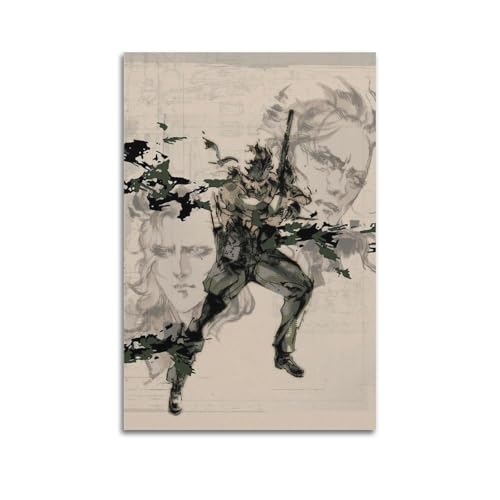 ASDASDHBW Metal Gear Solid 3 Snake Eater Game Poster Poster Decorative Painting Canvas Wall Posters And Art Picture Print Modern Family Bedroom Decor Posters 12x18inch(30x45cm)