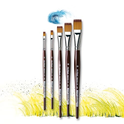 Image of da Vinci Watercolor Series 1381 VarioTip Paint Brush, Flat Synthetic, Size 6 (1381-06)