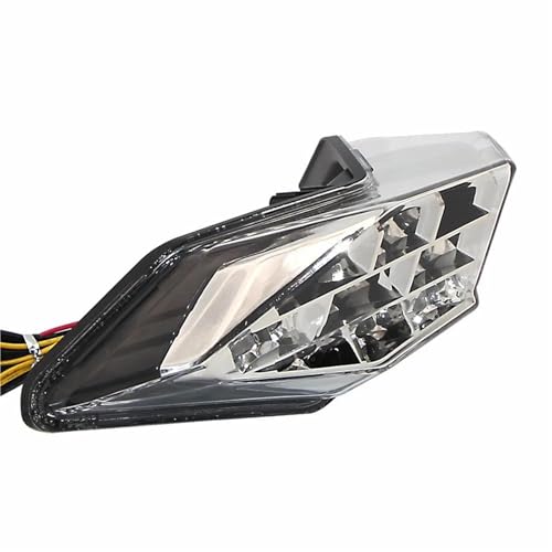 Feu arrière Ninja 250 et 300 avec clignotant intégré blanc pour Z250 Z300 2013-2017