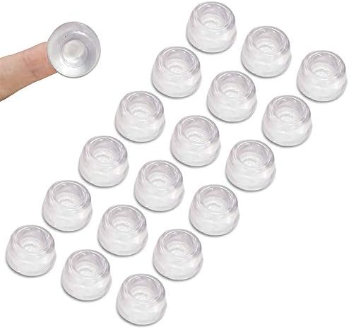 Uni-Fine Transparent Silicone Pad, 3 Size Clear Rubber Feet Self-Adhesive Elastic Door Bumper Non-Slip Noise Dampening Pads for Doors/Cabinets/Vases/Electronic Equipment, 150Pcs