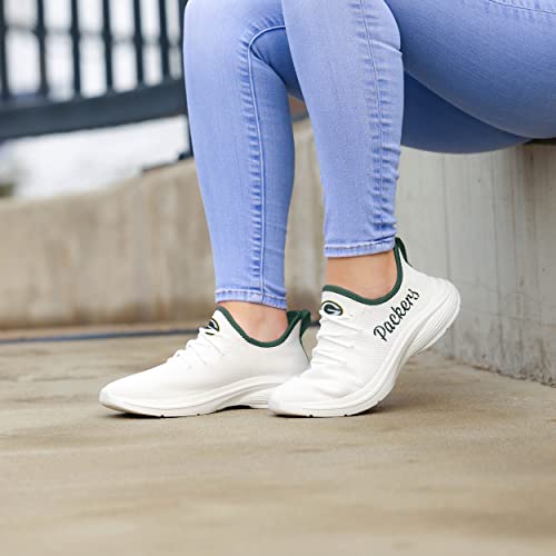 Image of FOCO NFL Womens NFL Team Logo White Athletic Shoes Sneakers
