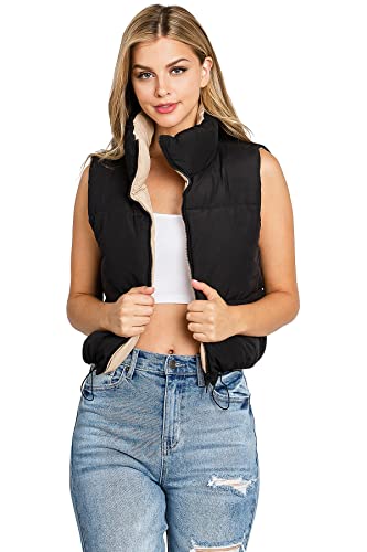 Love Tree Women's Juniors Water Resistant Synthetic Down Puffer Vest