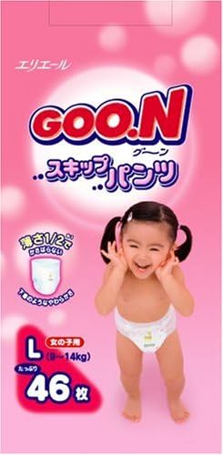 Amazon グーン スキップパンツ Lサイズ 46枚 女の子 グーン おむつ