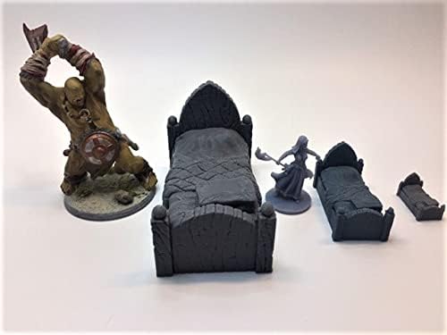 Miniatura 2 de CAMAS - RPG - Calabozos y Dragones - DND - Pathfinder - Señor del Anillo - Figura miniatura (grissin pintar) (Mediano (Cama Humanoide))