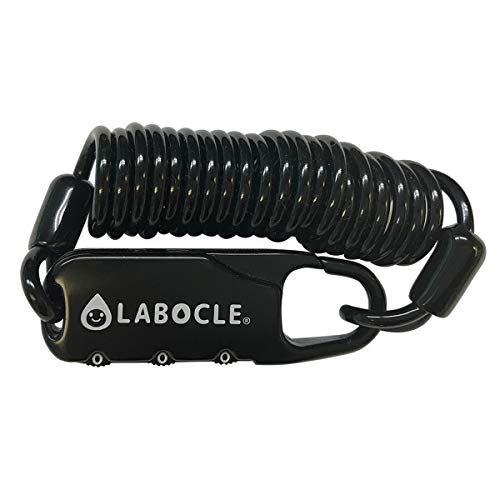 LABOCLE(ラボクル) コイルケーブルカラビナロック 02 (黒)