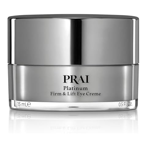 PRAI Beauty Platinum Firm and Lift Eye Creme - Tightening and Firming Eye Cream - Anti-Aging Under Eye Cream - Irritation Free - 0.5 Oz Cover