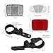 Zaky 19 pcs Bike Reflectors Kit Multiple Colors Bike Cycling Safety Warning Reflectors for Handlebar and Seatpost Bike Road Safety Reflection Kit