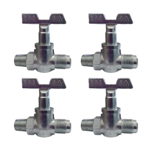 4 Registros Fogão Semi Industrial 1/4 Volta Baixa Pressão