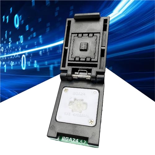 Adaptateur BGA24 vers DIP8 anti faux contacts pour matrices avec support de sondes stable