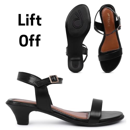 Image of TRASE Lift Off Casual Kitten Heel Sandals for Women